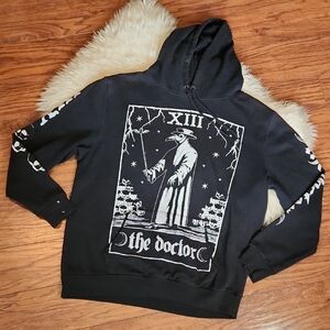Cosmic Aura Tarot Card Black Hoodie